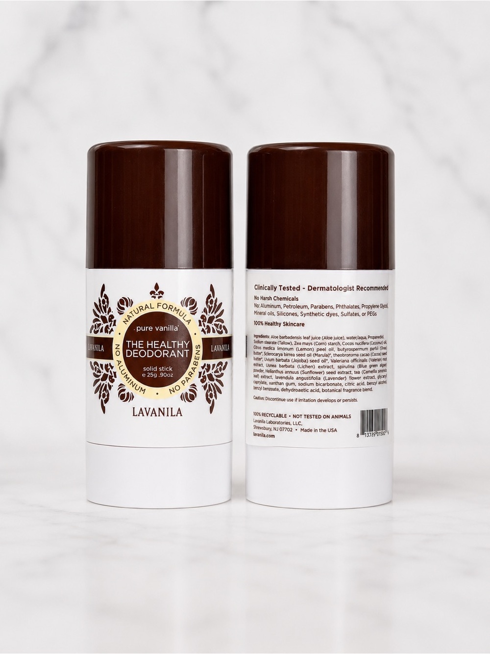 Lavanila The Healthy Deodorant Mini Travel Size Natural Aluminum Free Lot of 2 - Picture 2 of 2